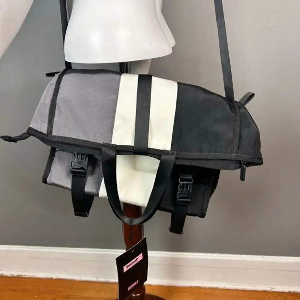 Rhinowalk‎ messenger bag cycling striped convertible NWT waterproof travel